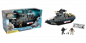 Игровой набор: Солдаты военно-морского флота на линкоре, с фигурками и ракетами (Chap Mei, 545011)